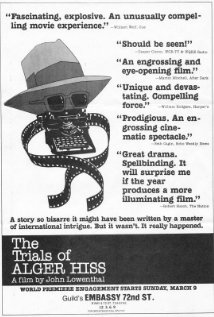 "The Trials of Alger Hiss," newspaper ad