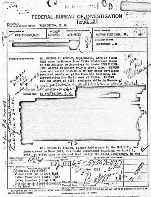FBI report Hiss 1953 (1/3)